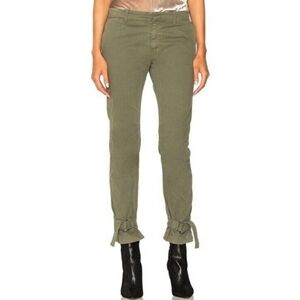 Nili Lotan Bradley Buckle Pants In Army Green Size 2